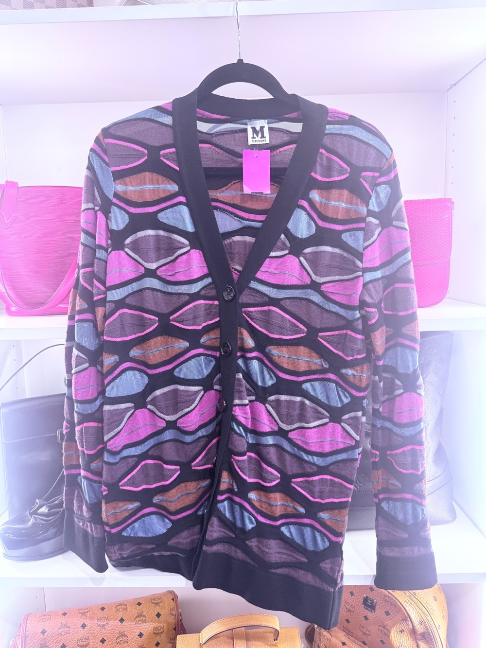 Missoni Sz 10 Multi Color Sweater Cardigan